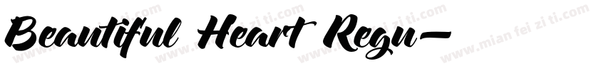 Beautiful Heart Regu字体转换